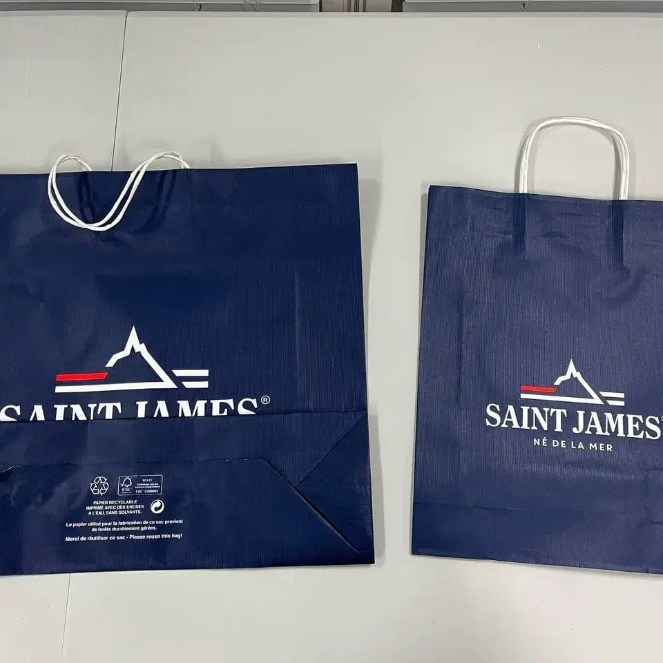 미사용/정품/SAINT JAMES 쇼핑백 소&대