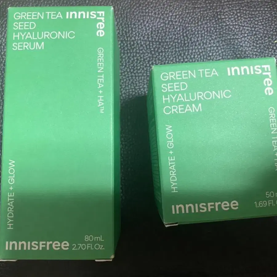 (새상품-무료배송) 이니스프리 그린티세럼 80ml + 그린티크림 50