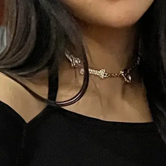 비비안웨스트우드 펑크 목걸이 뼈 초커 bone choker