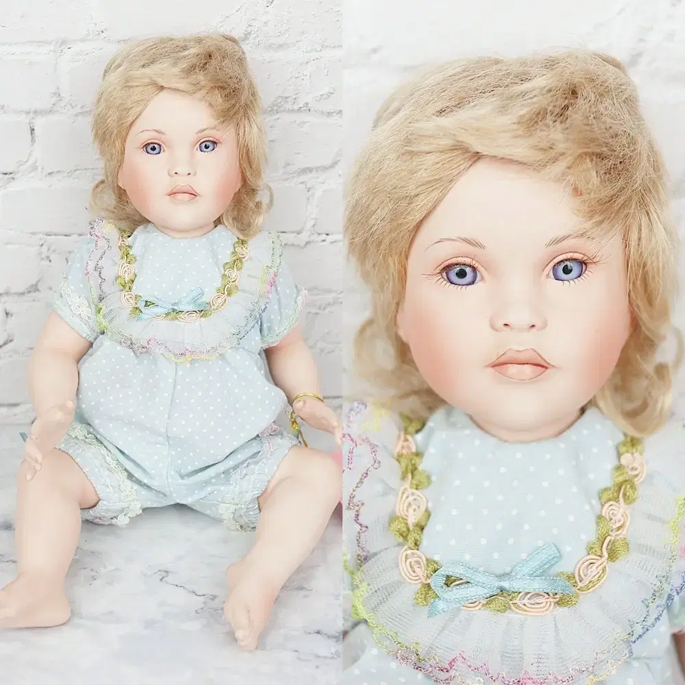 VintageDoll PorcelainDoll PorcelainDoll Porcelain Baby Doll - #etc00384