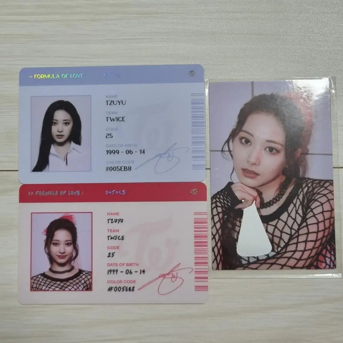 Twice Scientist ID kard Scratch photocard Photocard