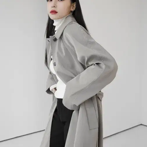 디오어 롱 트렌치 코트 Glossy long trench