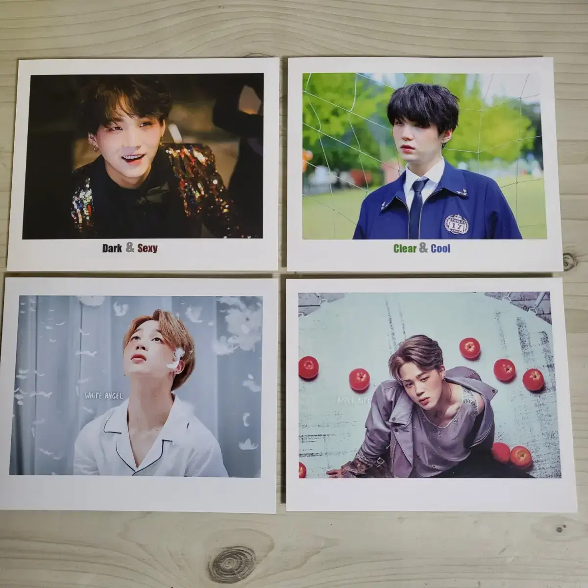 BTS's suga, jimin polaroid