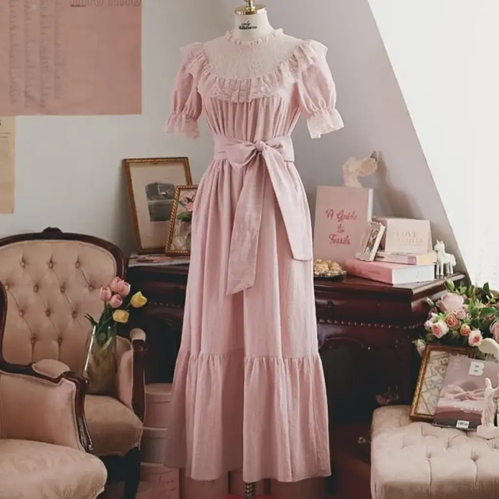 밀크코코아 핑크 올리비아 드레스 pink olivia dress