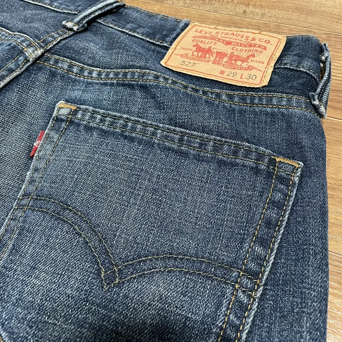 [28] Levi's 527 Jin Blue Wash Denim Pants