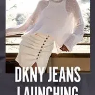 DKNY JEANS 화이트 후드 점퍼