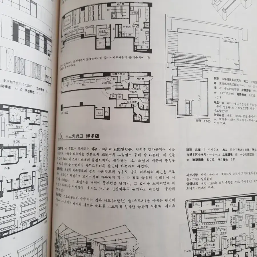 희귀도서 '상업인테리어 작품집' 1992년 도서출판