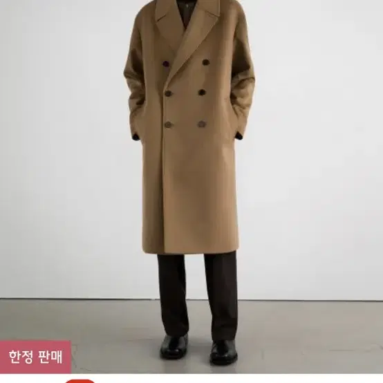 (M) 인사일런스 21FW 캐시미어 더블 롱 코트 CAMEL 분트