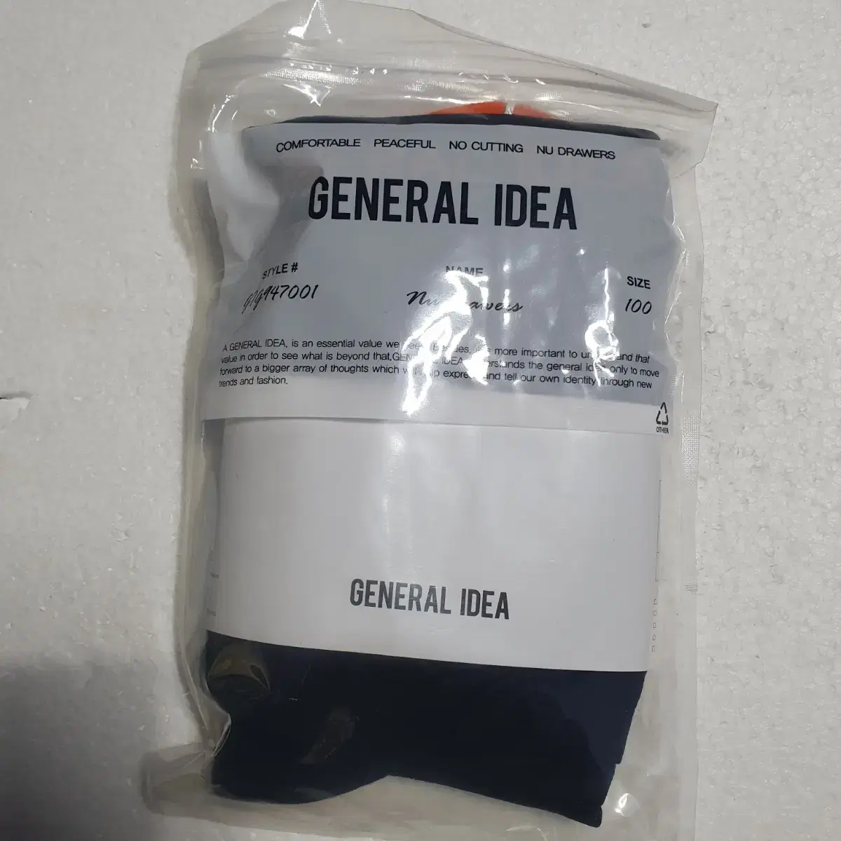 General Idea Men's Brief Sock Set 100 New Unsealed