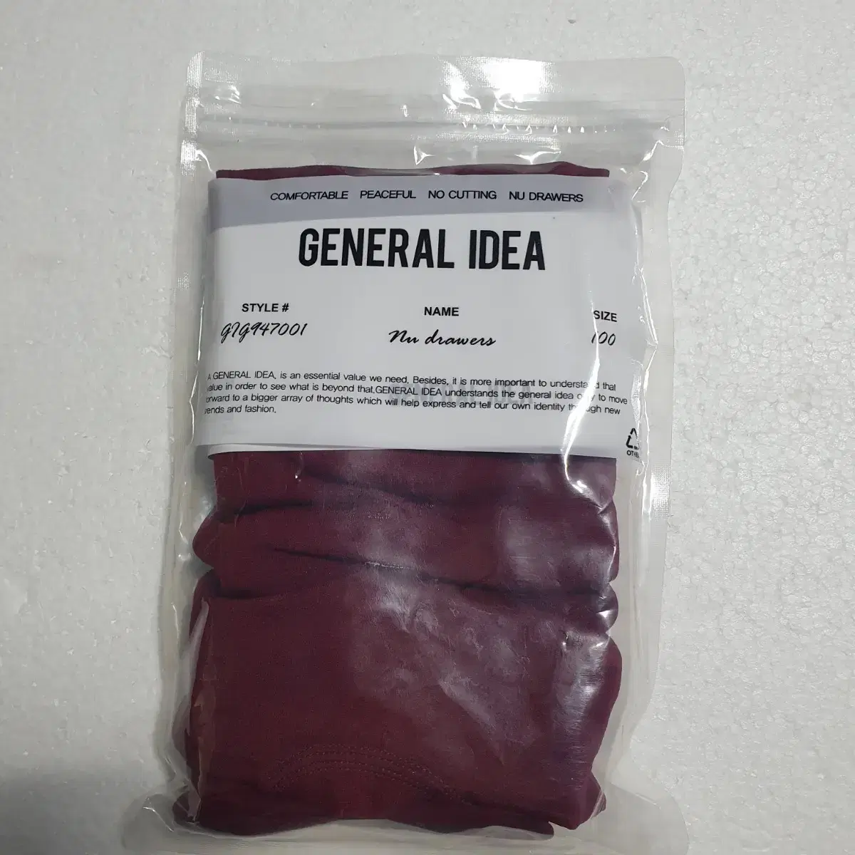 General Idea Men's Brief Sock Set 100 New Unsealed