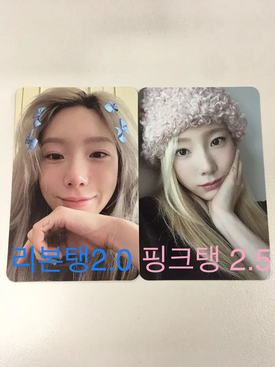 Taeyeon photocard Ribbon Tang Pink Tang INVU Photo Card