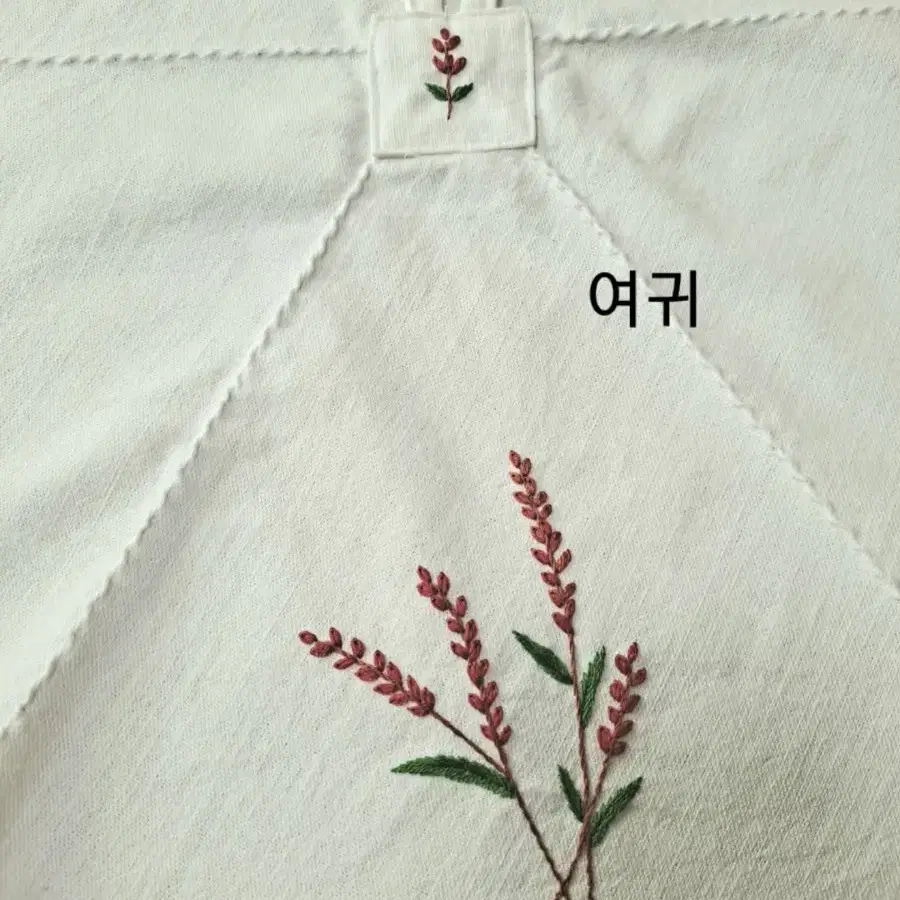 프랑스자수  연잎다포