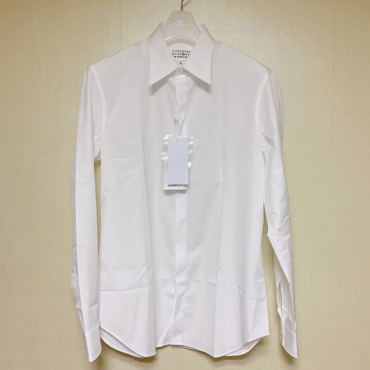 [New] Margiela / Stitched White Slim Fit Shirt / 42