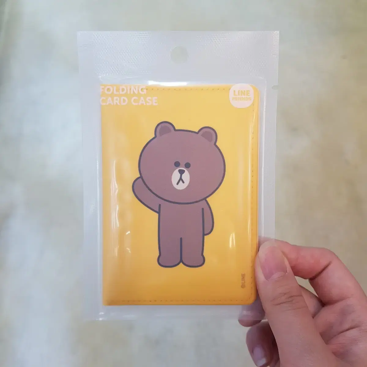 (Genuine, unsealed) line friends Cardholder Brown / Kard Wallet / Communicable