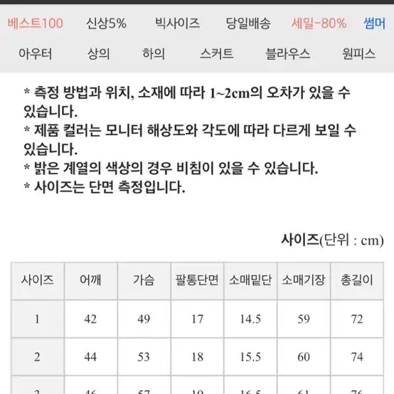 시크릿 라벨 빅사이즈 블레이저