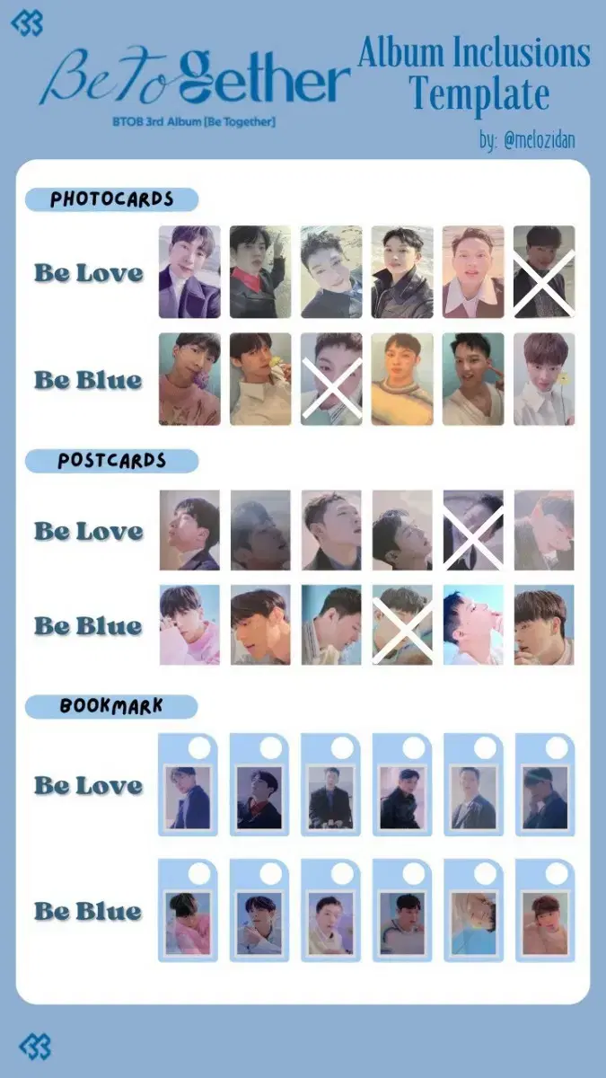 *Discount* BTOB Be together album and components unreleased photocard to sell.