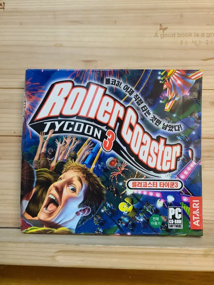 Classic PC Game CD ROM Rollercoaster Tycoon 3.Korean Manual