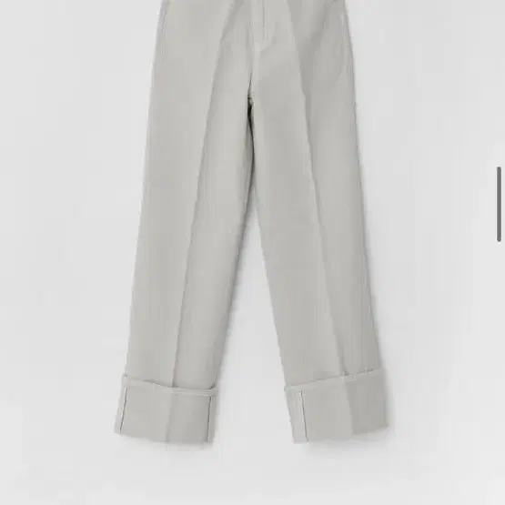 low classic ROLL UP PANTS, LIGHT GREY