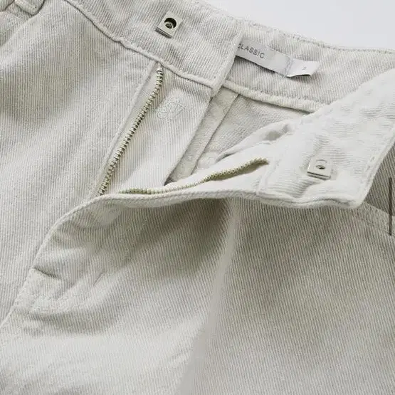 low classic ROLL UP PANTS, LIGHT GREY