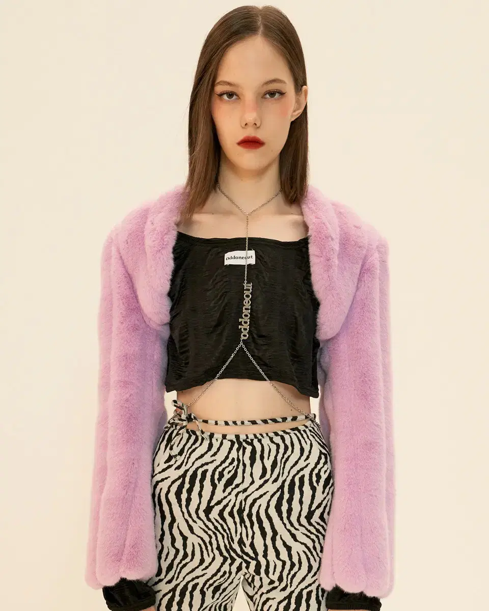 ODDONEOUT Wave fur bolero_L.purple