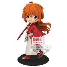 Wind Swordsman Figures Q-Posket Foot Resin Statue Himura Kenshin A Color