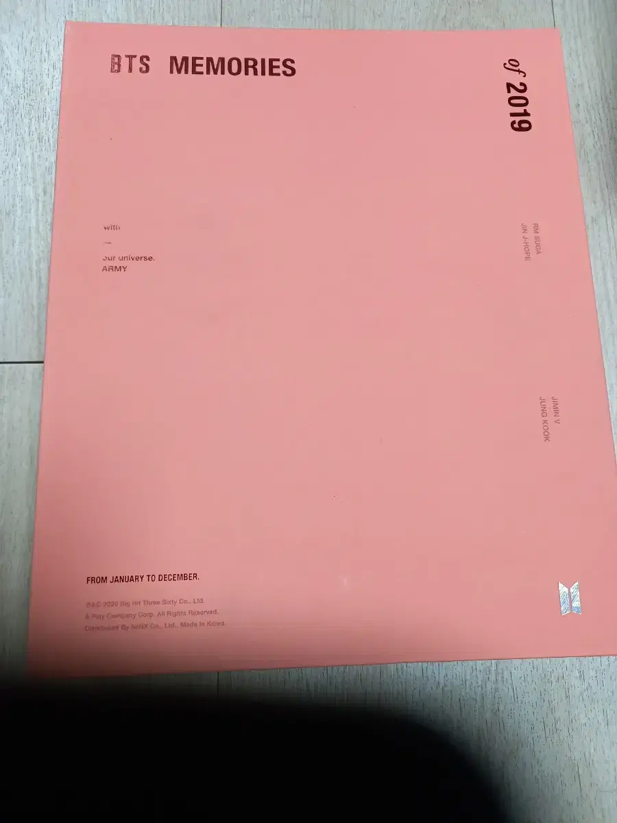 방탄소년단 메모리즈 2019 DVD - BTS Memories of 20