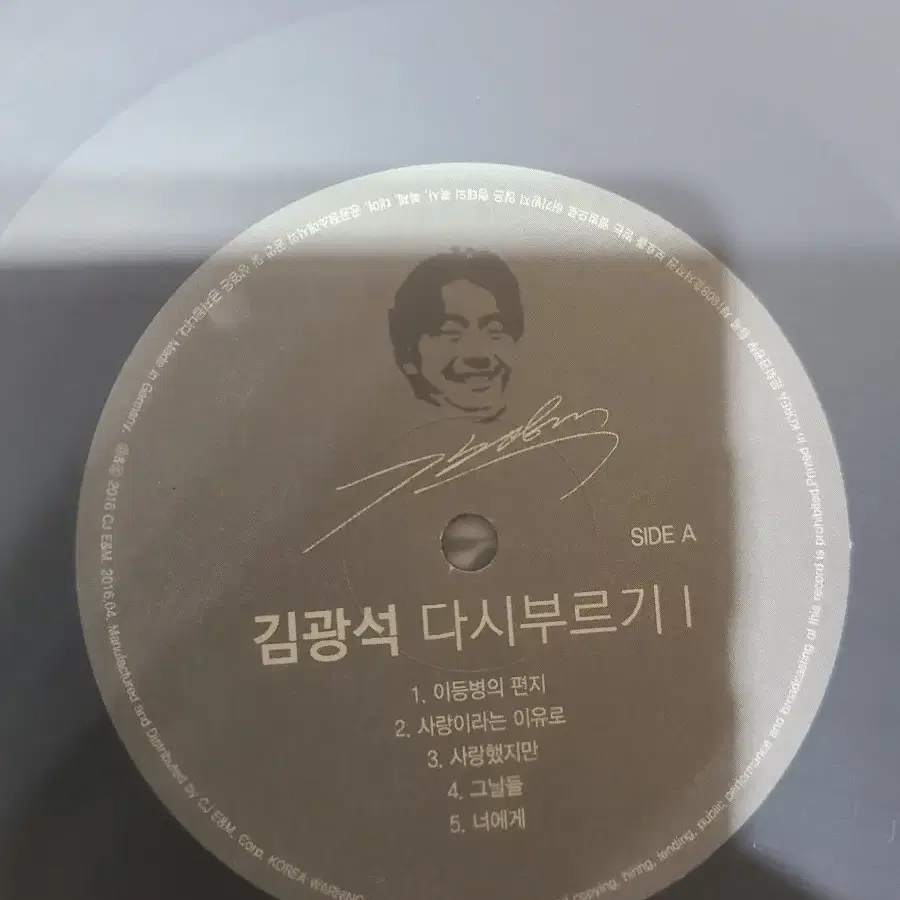 김광석 다시부르기LP 1.2집