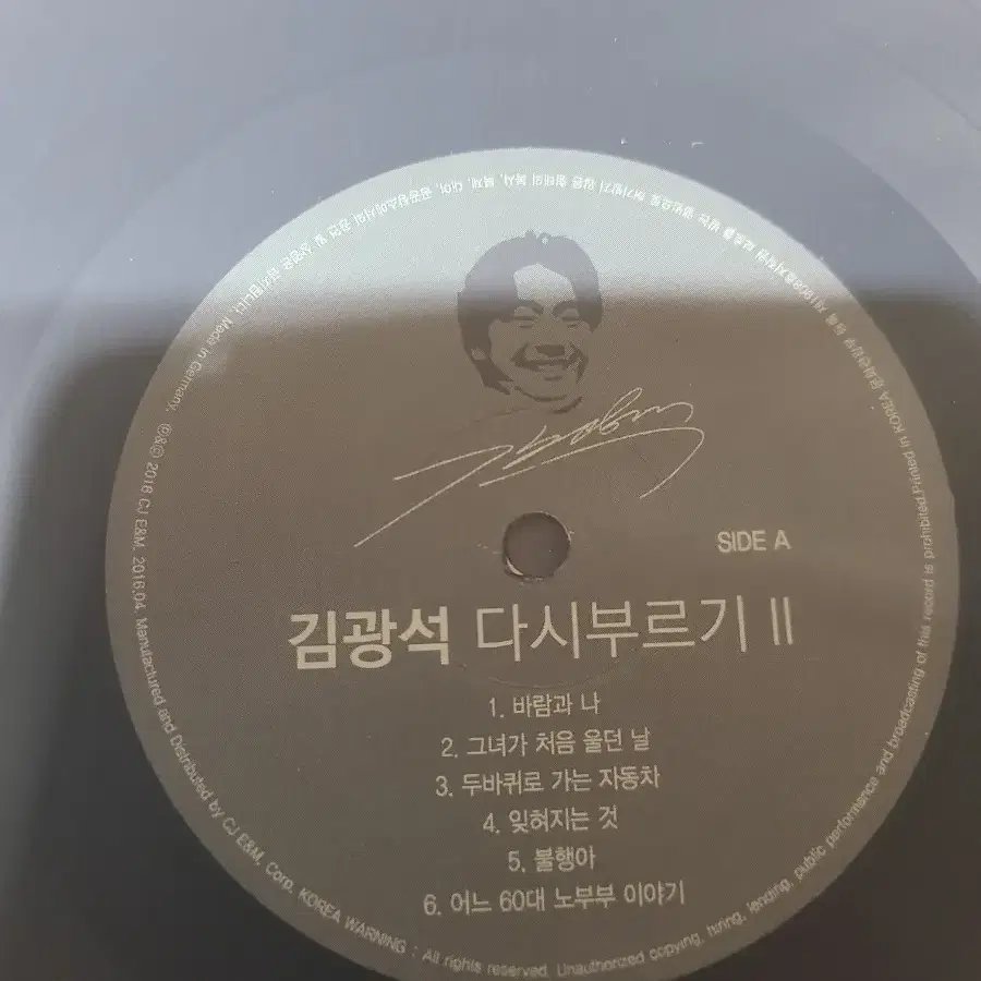 김광석 다시부르기LP 1.2집