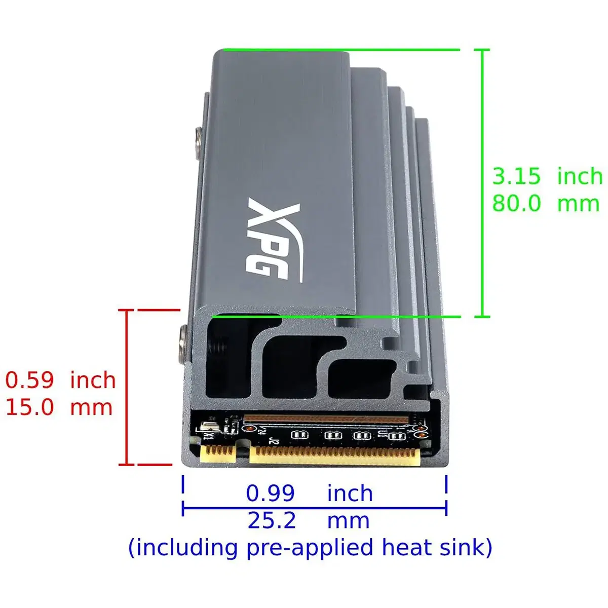 ADATA 게이밍 SSD 2TB GAMMIX S70 M.2 NVMe