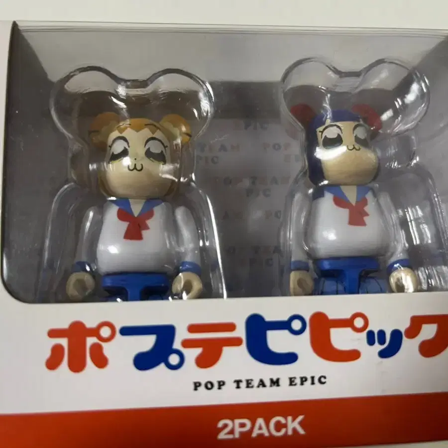 팝팀에픽 베어브릭 2pack 미개봉