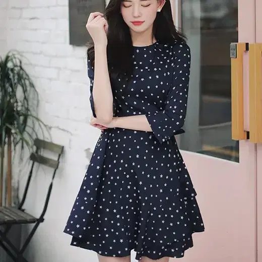 밀크코코아 bling star dress