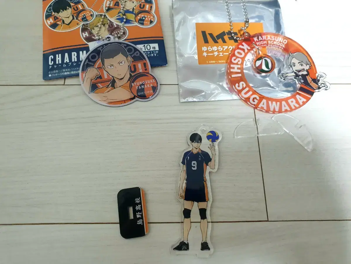 Bulk) Haikyuu Kageyama Sugawara acrylic Stand, Tanata metal ring