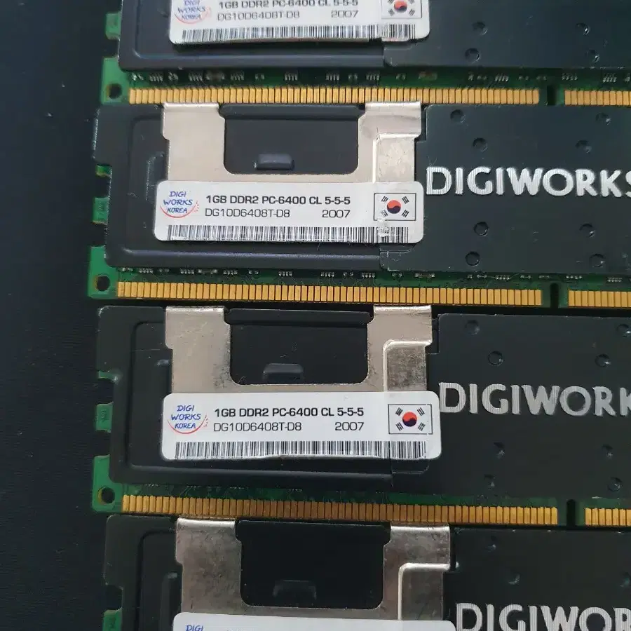 DDR2 PC6400 class5 1GB 4장