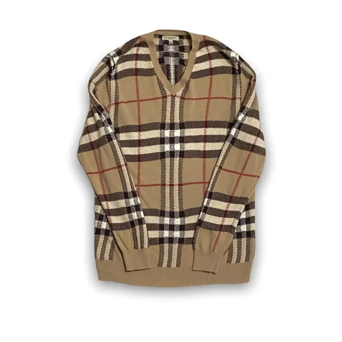 Burberry Genuine Original Check V-Neck Knit