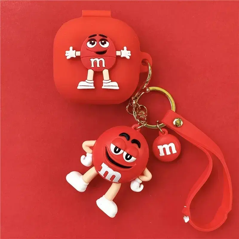 버즈2 프로 라이브 케이스 m&m red