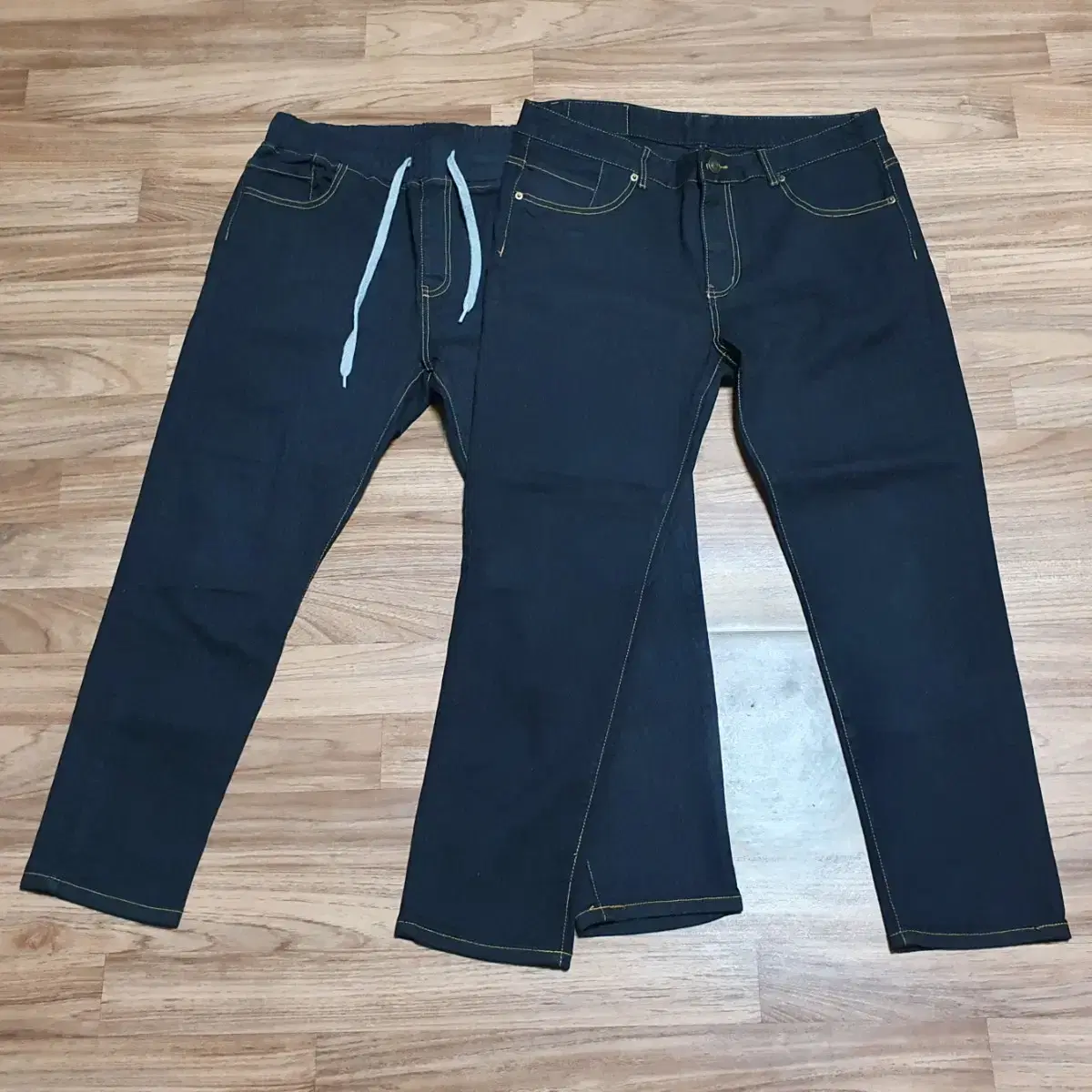 2 pairs of span black jeans