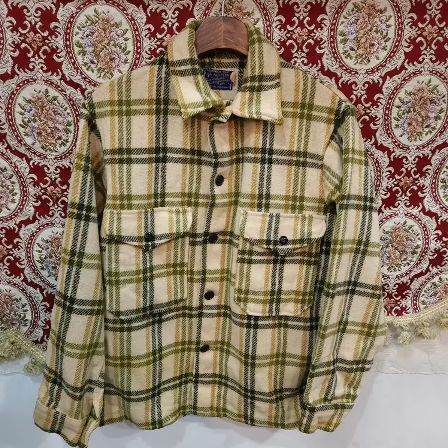 펜들턴 90s 버진울 체크 자켓 셔츠 pendleton