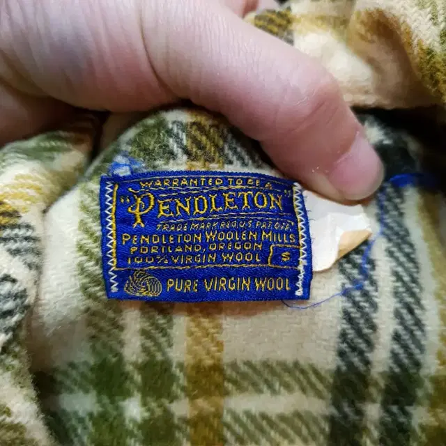 펜들턴 90s 버진울 체크 자켓 셔츠 pendleton