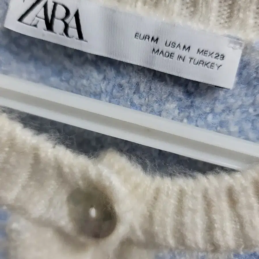 ZARA 자라 자카드 니트 가디건