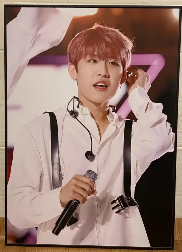 AB6IX 워너원 박우진 베이비버드 액자 에이비식스 엡식