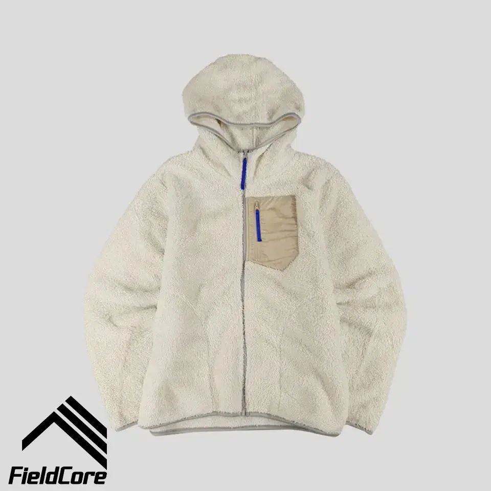 Fieldcore Ivory Chest Pocket Fleece Hoodie WOMANS L