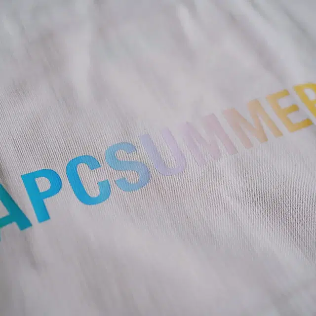 A.P.C. SUMMER 로고 네추럴 공용 에코백 아이보리 새상품