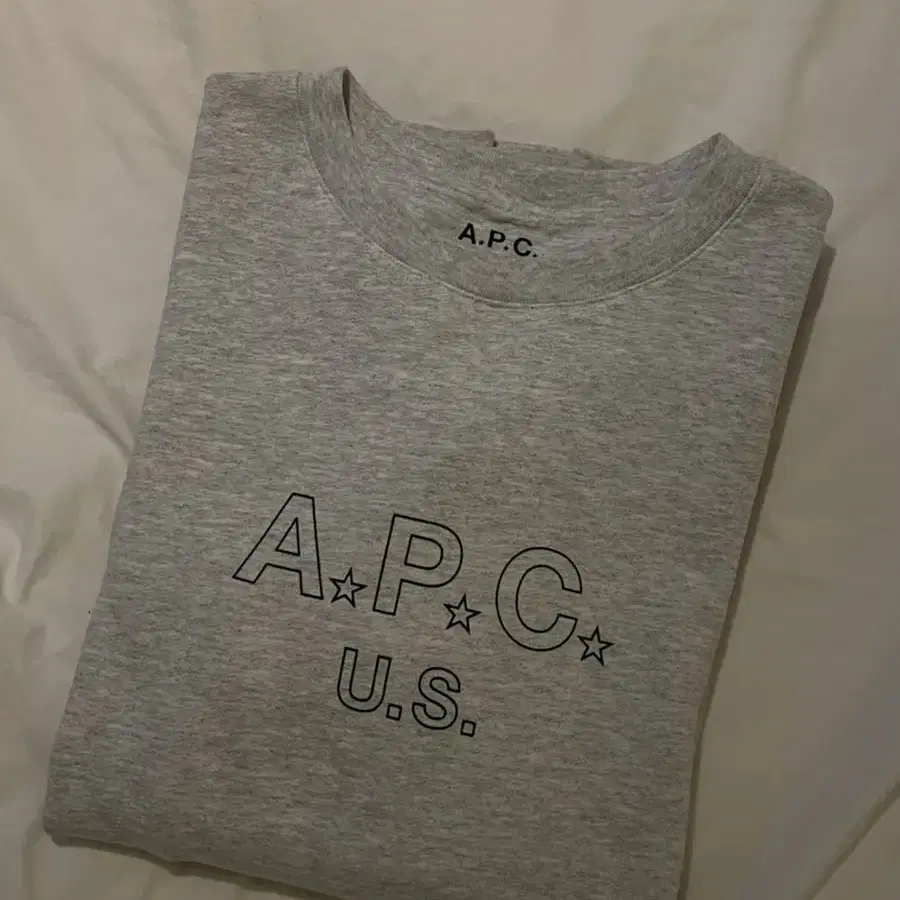 APC / 로고 us 그레이 맨투맨 / xl