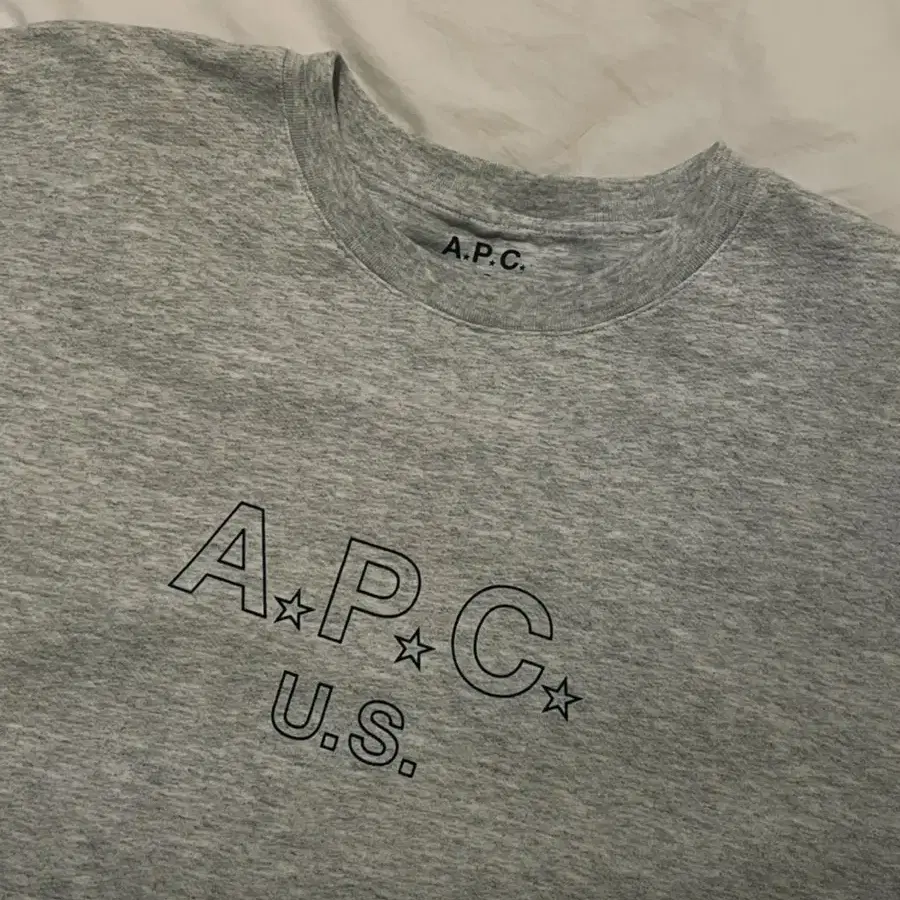 APC / 로고 us 그레이 맨투맨 / xl