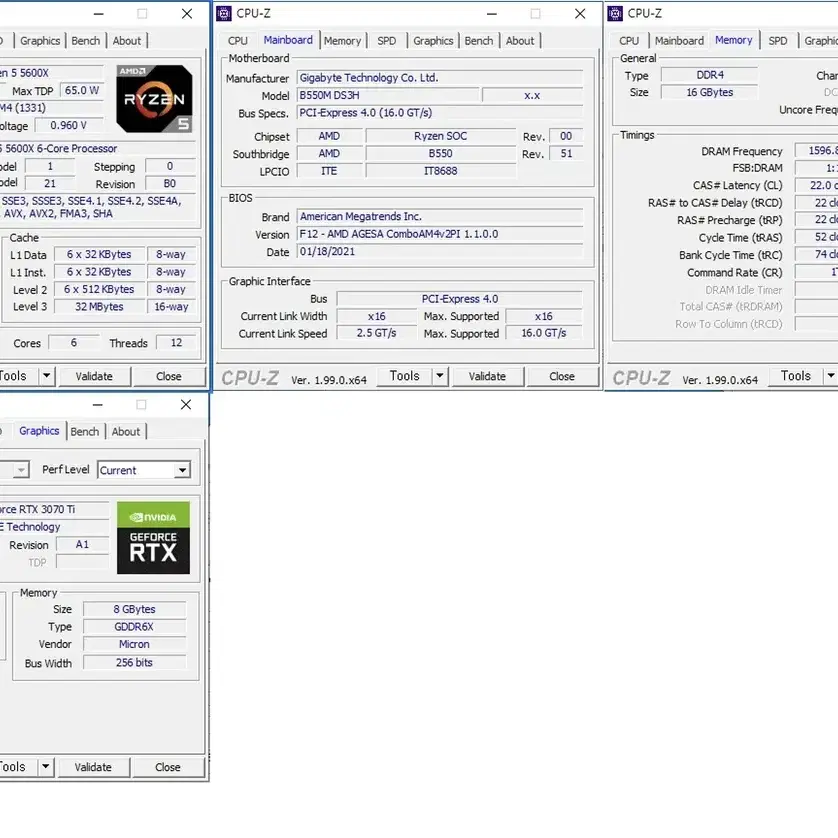 5600x 3070ti 고성능컴퓨터셋 팝니다