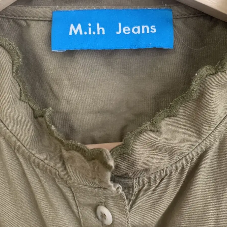 M.i.h Jeans 영국브랜드 자수 포플린 셔츠