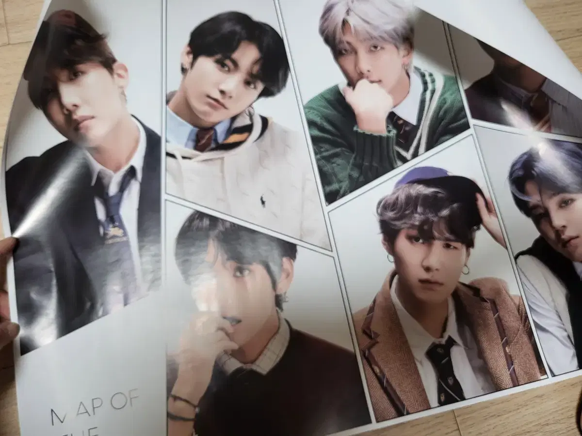 급처)bangtan map of the soul album poster 4종