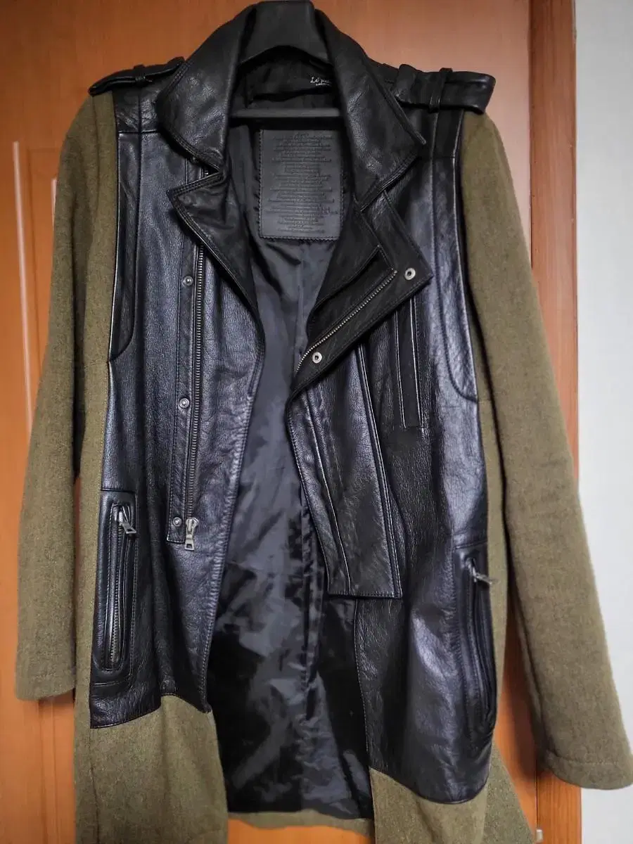 BrandMemoryMen's Southern European Leather Mix-and-match Coat