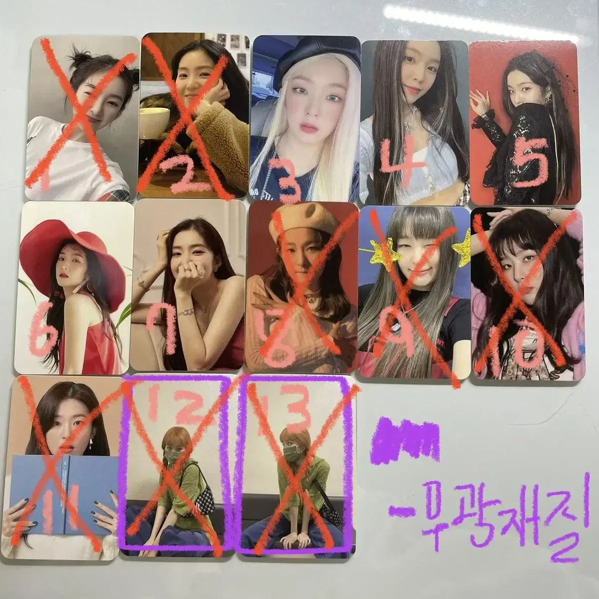 Red Velvet Snaps photocard (irene sulgi wendyjoeyeri)