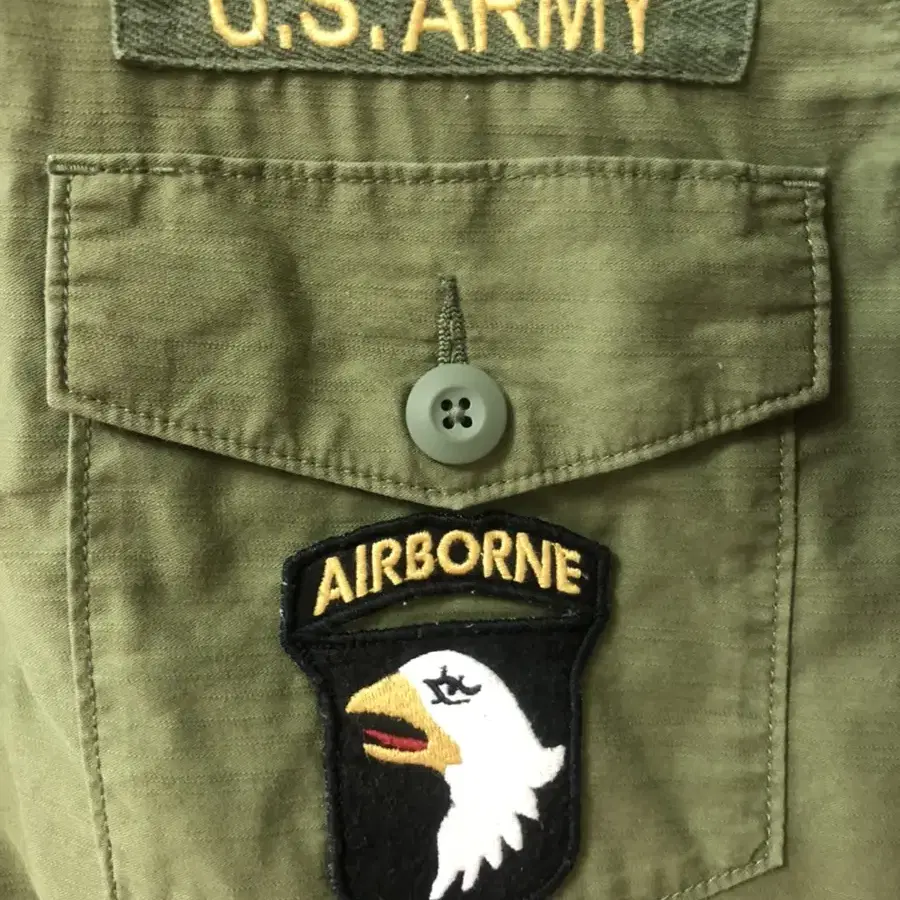 아비렉스 Airborne  US ARMY 공수 빈티지 셔츠 야상 L